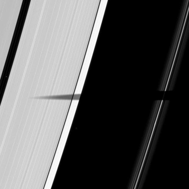 NASA image: Ring-spanning Shadow