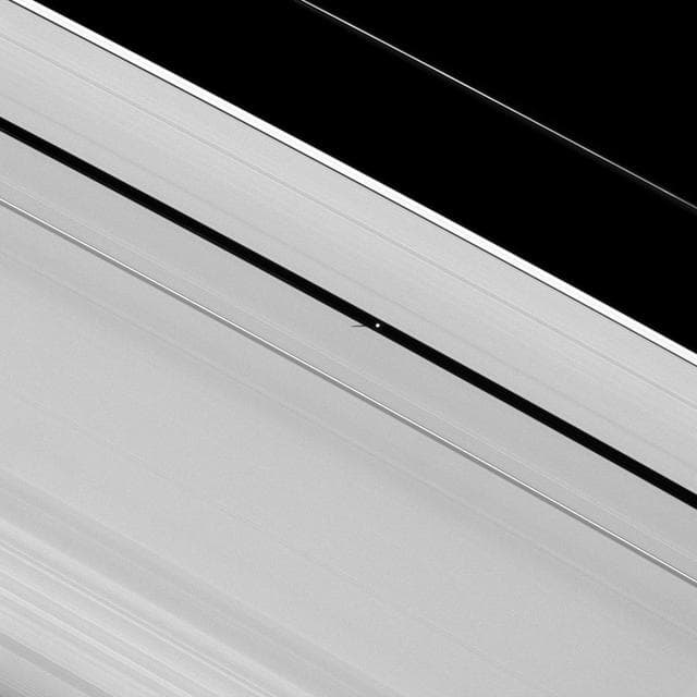 NASA image: Minuscule Moon Shadow