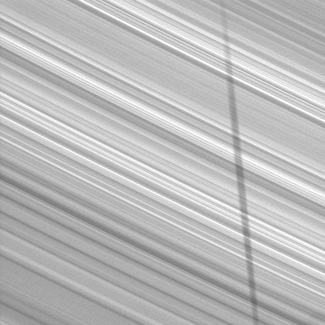NASA image: Shadow on Bright B Ring