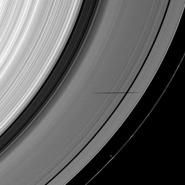 NASA image: Shadow Crosses a Gap