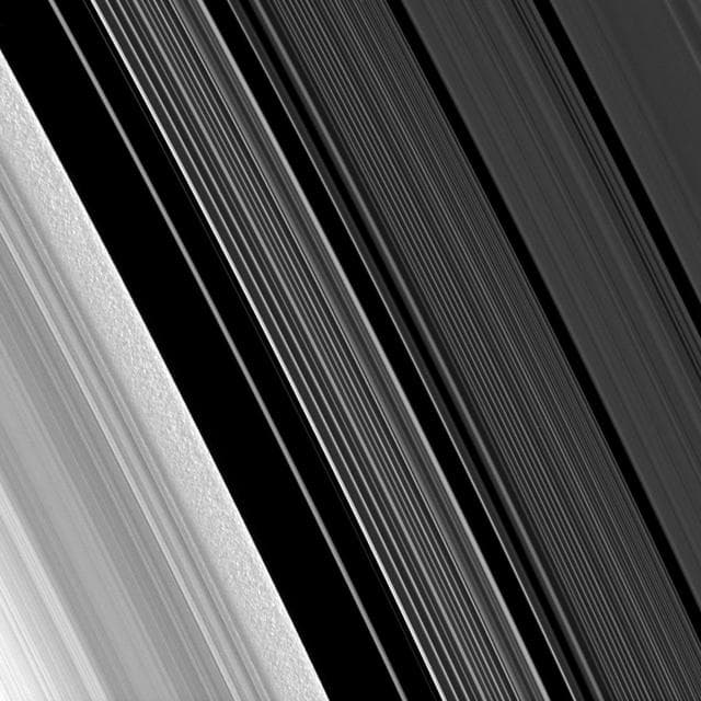 NASA image: Behold B Ring Clumps