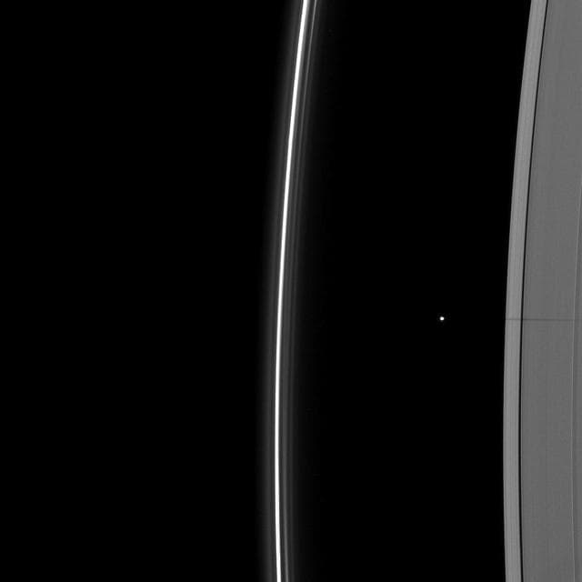 NASA image: Small Moon Shadow