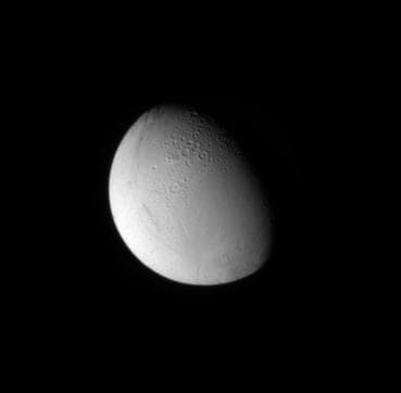 NASA image: Smooth and Rough Enceladus