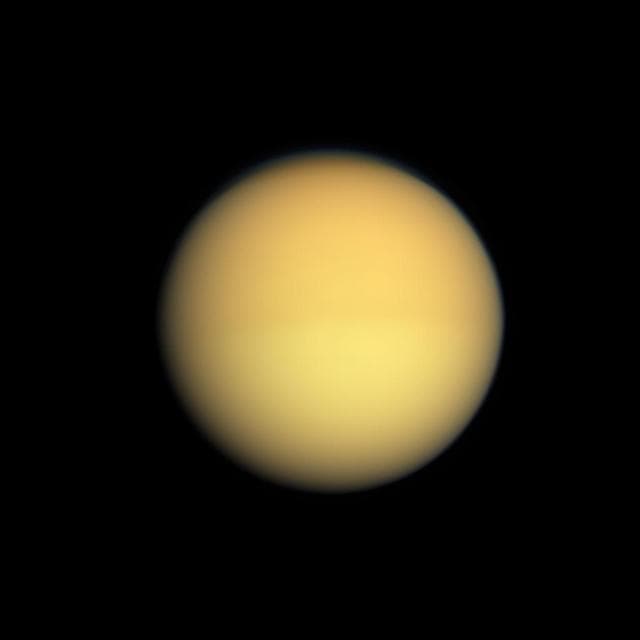 NASA image: Two Halves of Titan