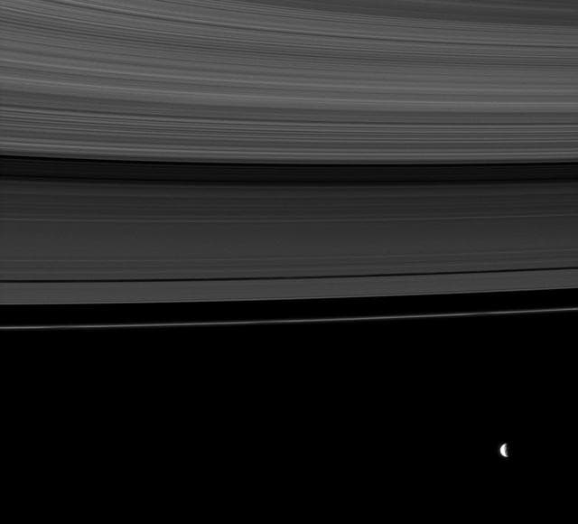 NASA image: Resonance Moon and Rings