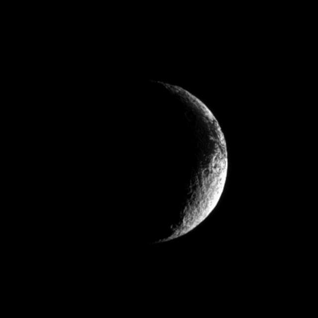NASA image: A Slice of Iapetus