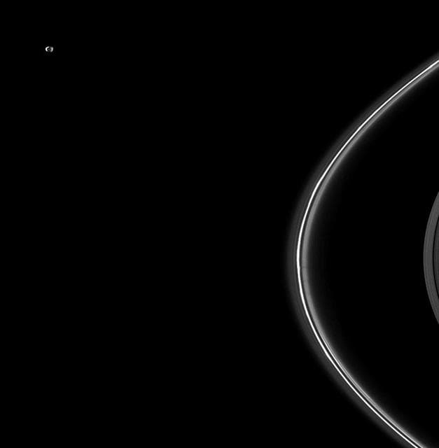NASA image: Twice-lit Janus