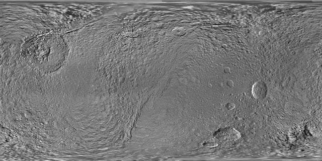 NASA image: Map of Tethys - August 2010