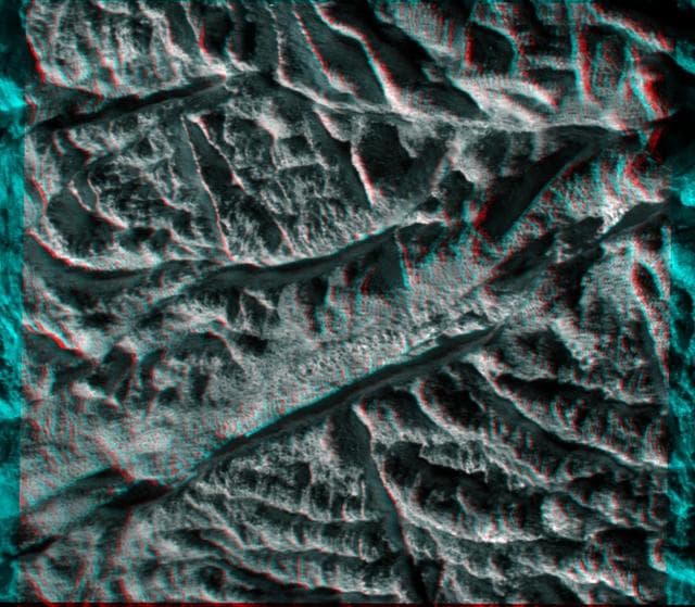 NASA image: Baghdad Sulcus in 3-D
