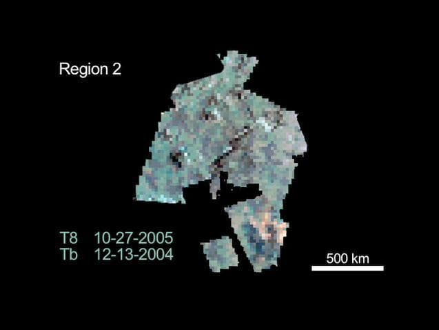 NASA image: Titan Chilly Volcanoes?