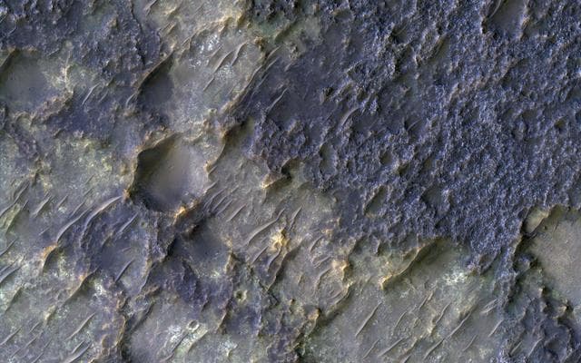 NASA image: Contact between Two Distinct Types of Bedrock Northwest of Hellas Planitia