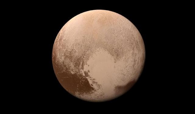 A Colorful Landing on Pluto