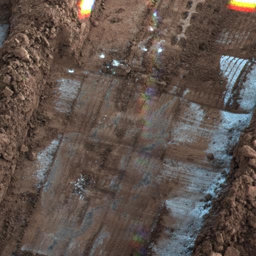 NASA image: Frost seen on Snow White Trench