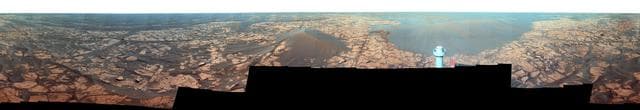 NASA image: Full-Circle Santorini Panorama from Opportunity False Color