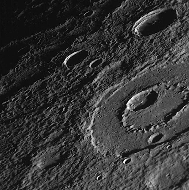 NASA image: Peak-Ring Basin Close-Up from the Second Mercury Flyby