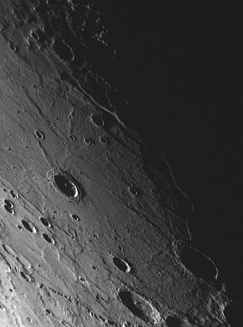 NASA image: MESSENGER Discovers an Unusual Large Basin on Mercury