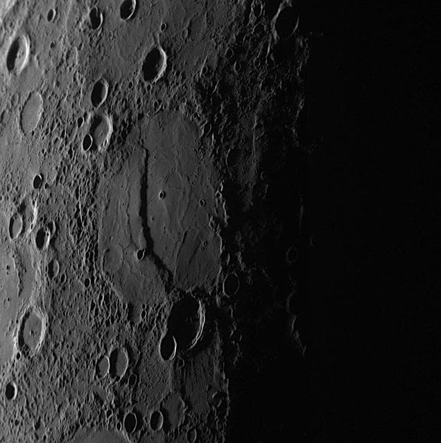 NASA image: Shadows Showcase a Steep Scarp