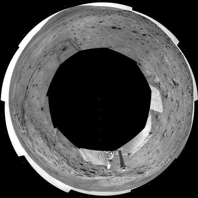 NASA image: Spirit Near Stapledon on Sol 1802 Polar
