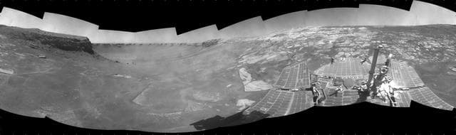 NASA image: Opportunity View During Exploration in Duck Bay, Sols 1506-1510
