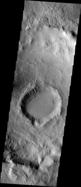 NASA image: Signs of Landscape Modifications at Martian Crater