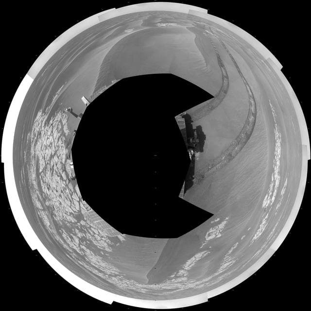 NASA image: Opportunity View on Sols 1803 and 1804 Polar