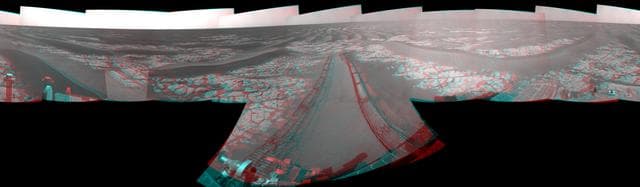 NASA image: Opportunity View After Drive on Sol 1806 Stereo