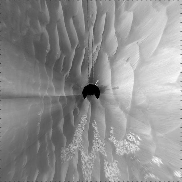 NASA image: Wind-Sculpted Vicinity After Opportunity Sol 1797 Drive Vertical