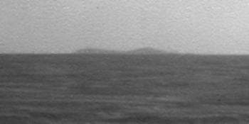 NASA image: North Rim of Endeavour Crater on Horizon