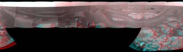 NASA image: Opportunity at Cook Islands Stereo