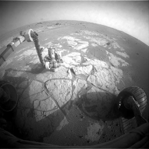 NASA image: Opportunity Examining Composition of Cook Islands Outcrop