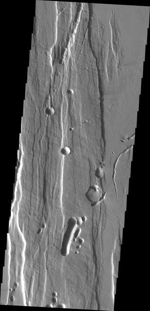 NASA image: Ceraunius Fossae