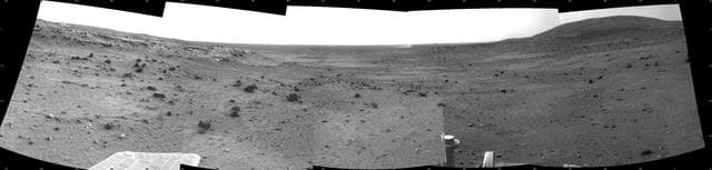 NASA image: Dust Devil in Spirit View Ahead on Sol 1854