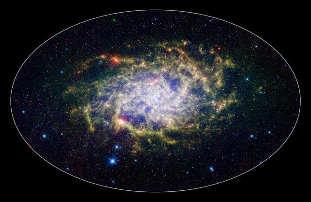 NASA image: M33: A Close Neighbor Reveals its True Size and Splendor 3-color composite