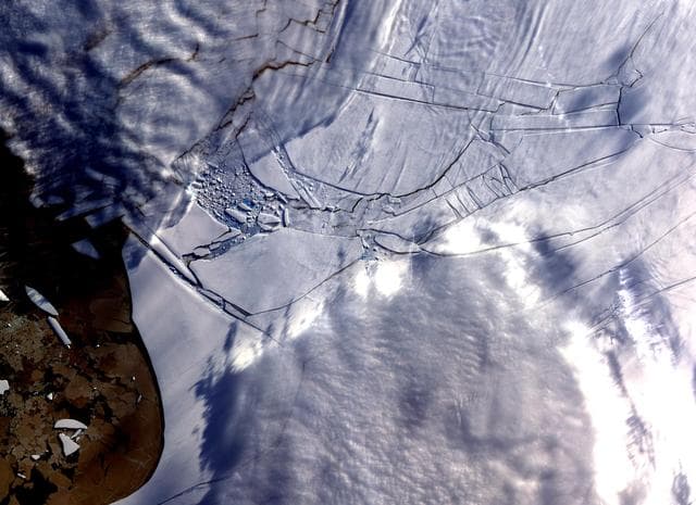 NASA image: Wilkins Ice Shelf
