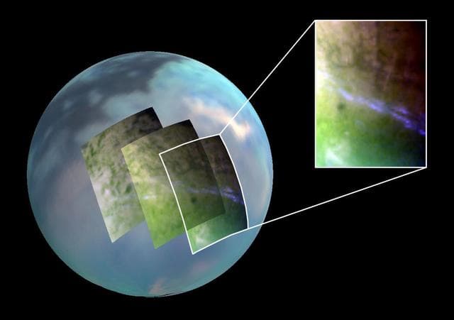 NASA image: Titan Lingering Clouds