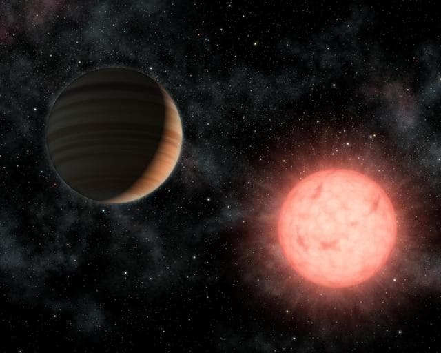 NASA image: A Planet as Big as its Star  Artist Concept