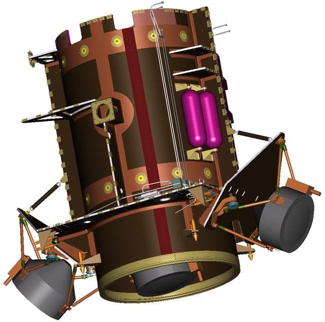 Illustration of Dawn Spacecraft Core Structure