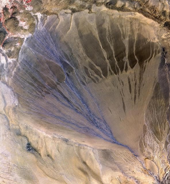 NASA image: Alluvial Fan, China