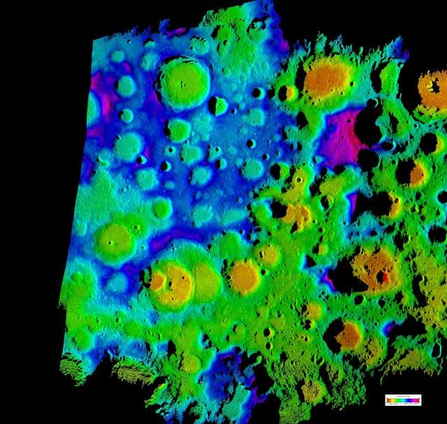 NASA image: Moon Rugged South Polar Region Composite