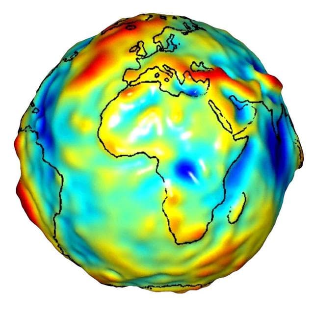 NASA image: Global Gravity: Africa and Europe