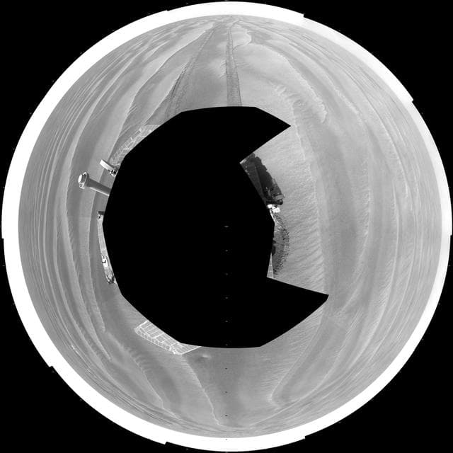 NASA image: Opportunity View After 72-Meter Drive, Sol 1912 Polar