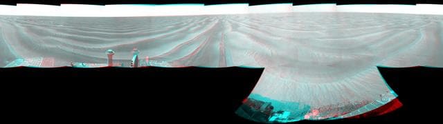 NASA image: Opportunity View After 72-Meter Drive, Sol 1912 Stereo