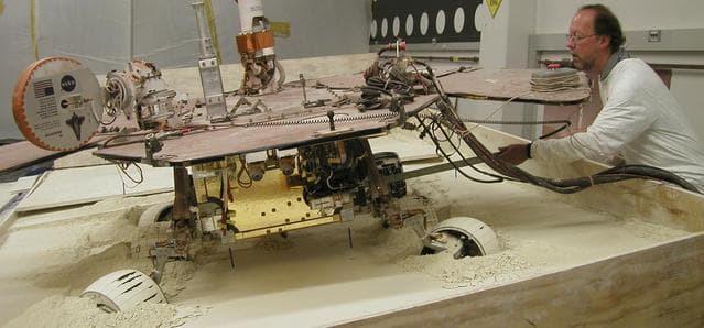 NASA image: Preparing for Rover Pivot Test