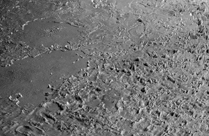 NASA image: Triton Cantaloupe Terrain