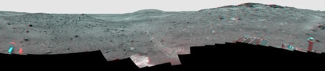 NASA image: Calypso Panorama of Spirit View from Troy Stereo