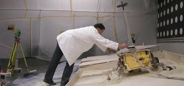 NASA image: Checking Tilt of Lightweight Test Rover