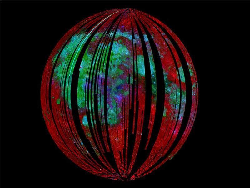 NASA image: Mineral Mapping the Moon