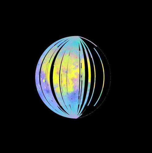 Invisible Colors of the Moon