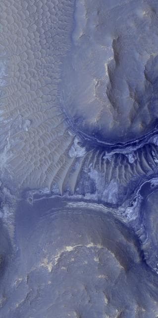 NASA image: Light-Toned Deposits in Noctis Labyrinthus