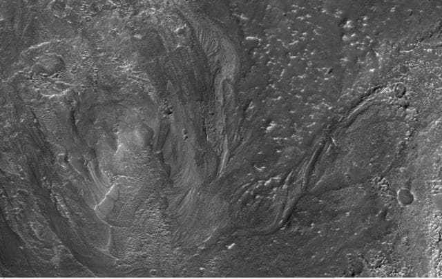 NASA image: Channels from Hale Crater